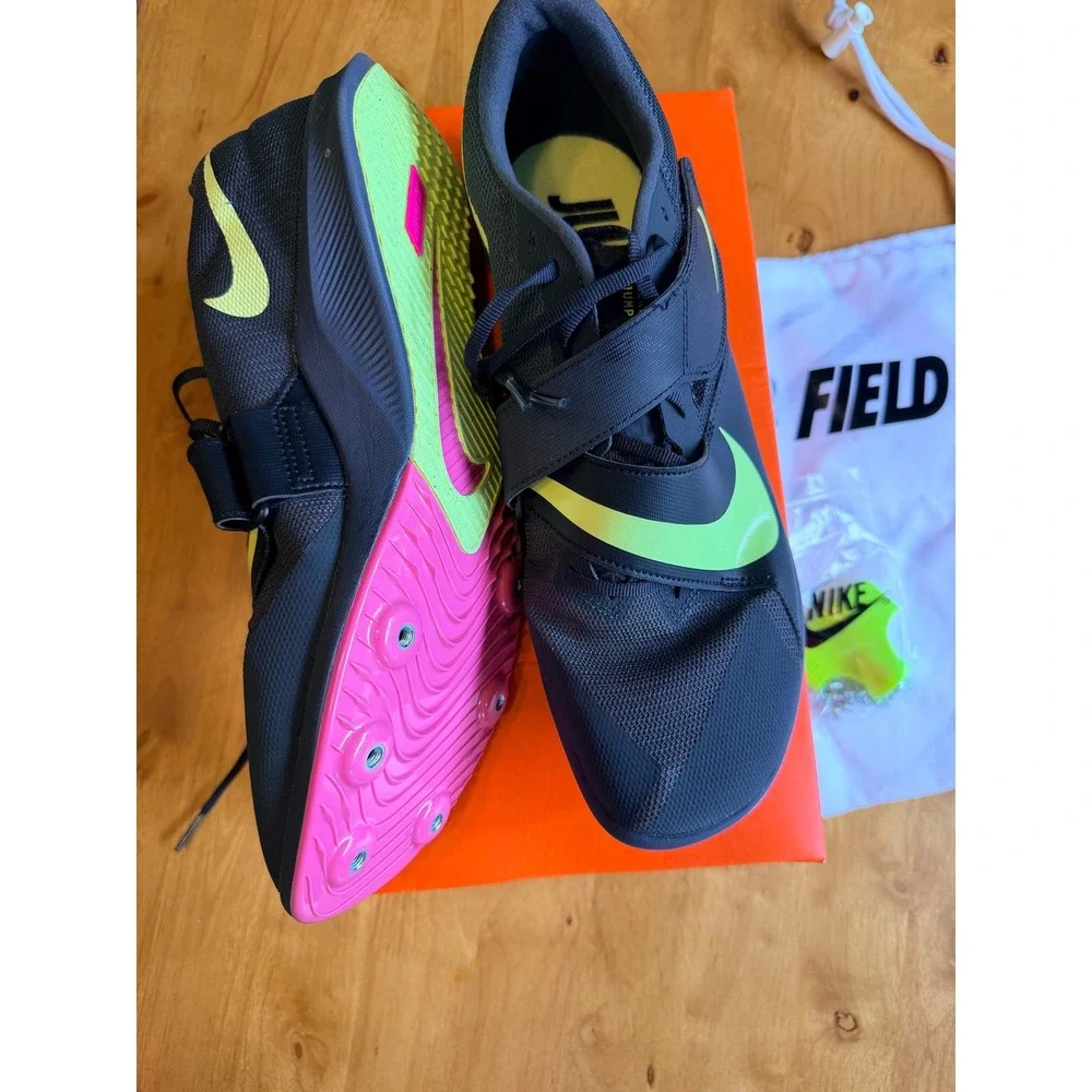 Nike Zoom Rival Jump Men 11 Track Field Spikes Anthracite Pink DR2756-002 NEW